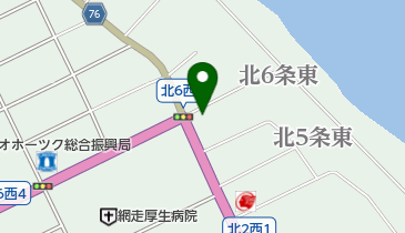 北見三菱自動車販売網走店の地図画像