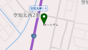 マツダオートザム砂川空知太の地図画像