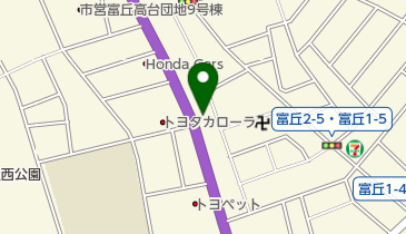 マツダオートザム手稲の地図画像