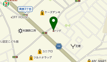 北海道マツダ販売美原店の地図画像