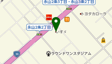 北海道いすゞ自動車旭川支店の地図画像