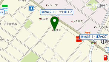 北海道いすゞ自動車札幌西支店の地図画像