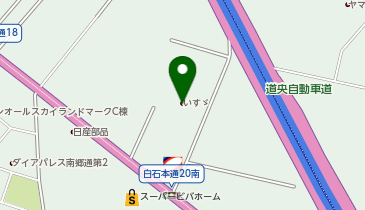 北海道いすゞ自動車札幌支店の地図画像