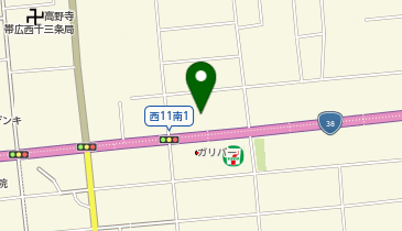 レッドバロン帯広の地図画像