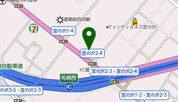 BMW札幌西の地図画像