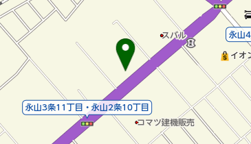 ジープ旭川の地図画像