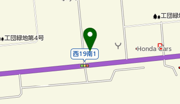 釧路トヨタ自動車西帯広店の地図画像