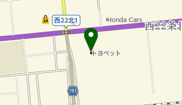 トヨタモビリティ帯広トヨペット西店の地図画像