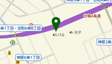 旭川トヨタ自動車U-carステーションの地図画像