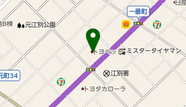 AGHトヨタ札幌江別店の地図画像