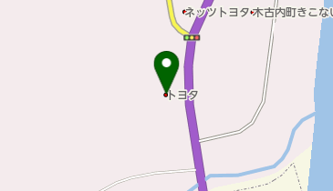 函館トヨタ自動車木古内店の地図画像