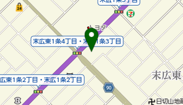 トヨタカローラ道北末広店の地図画像