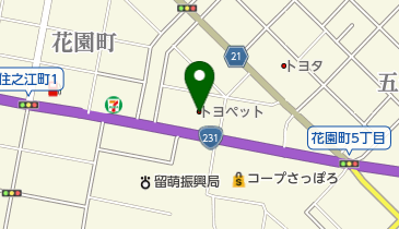 旭川トヨペット留萌店の地図画像