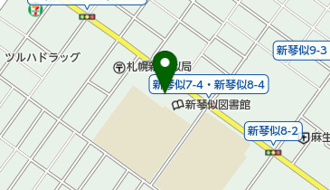 AGHトヨタ札幌アンビシャス新琴似7条の地図画像