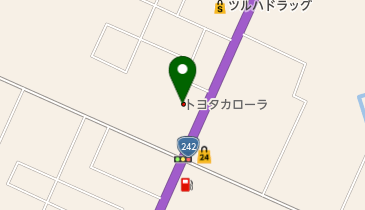 トヨタカローラ北見遠軽店の地図画像