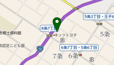 ネッツトヨタ道都江別店の地図画像