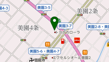 AGHトヨタ札幌本店の地図画像