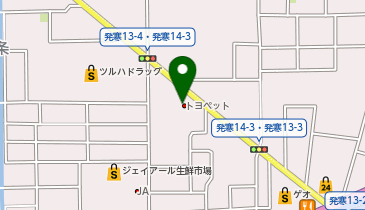 AGHトヨタ札幌アンビシャス発寒の地図画像