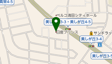 日産プリンス札幌皆来羊ヶ丘の地図画像