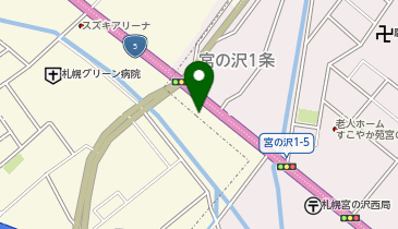 日産プリンス札幌ニスモPステージの地図画像