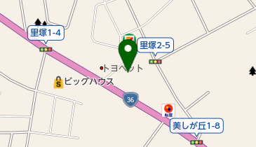 北海道三菱自動車販売里塚店の地図画像