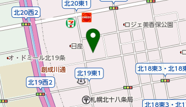 北海道三菱自動車販売北19条店の地図画像