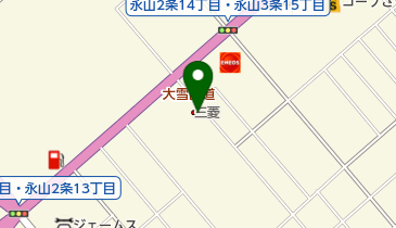 北北海道三菱自動車販売旭川店の地図画像