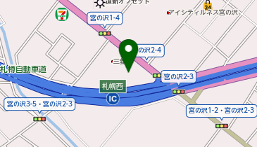 北海道三菱自動車販売西店の地図画像