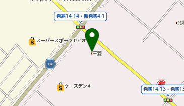 北海道三菱自動車販売発寒店の地図画像