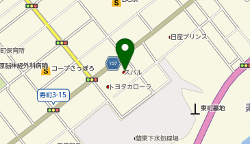 北海道スバル室蘭店の地図画像