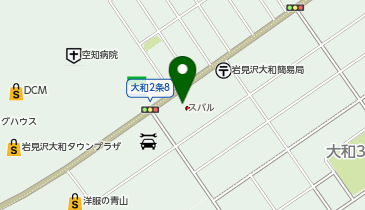 北海道スバル岩見沢店の地図画像