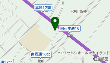 ダイハツ北海道販売白石店の地図画像