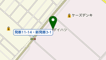 ダイハツ北海道販売発寒店の地図画像