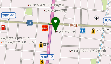 オートランド札幌スズキアリーナ平岸の地図画像