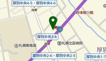 オートランド札幌スズキアリーナ新札幌の地図画像