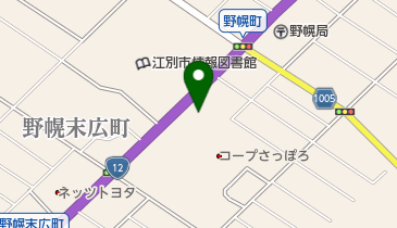 スズキ自販北海道スズキアリーナ江別の地図画像