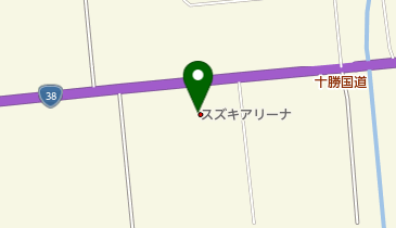 帯広スズキスズキアリーナ帯広の地図画像