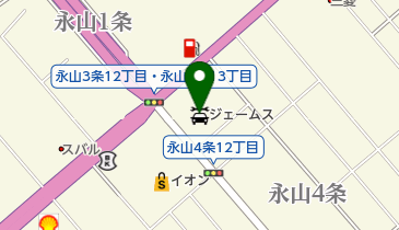 ジェームス永山店の地図画像