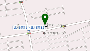 ジェームス百合が原店の地図画像