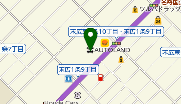 AUTOLAND旭川の地図画像