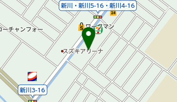 タイヤガーデン札幌新川の地図画像