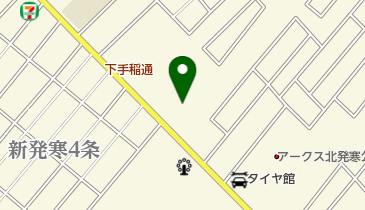 タイヤ流通センター札幌新発寒店の地図画像
