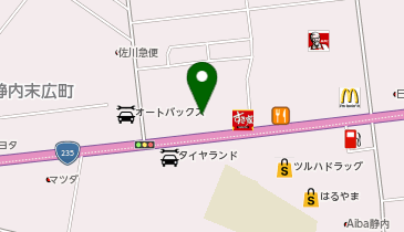 ジェームスしずない東店の地図画像