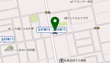 オリックスレンタカー丘珠空港栄町店の地図画像