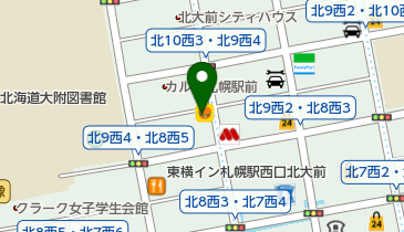 タイムズカー札幌駅北口店の地図画像