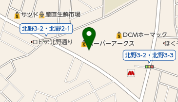 銀だこスーパーアークス北野店の地図画像