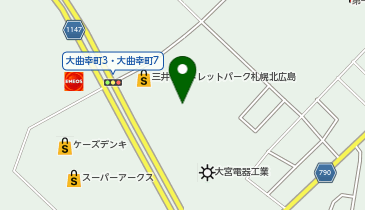 銀だこ三井アウトレットパーク札幌北広島店の地図画像