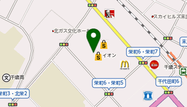 ペッパーランチイオン千歳店の地図画像