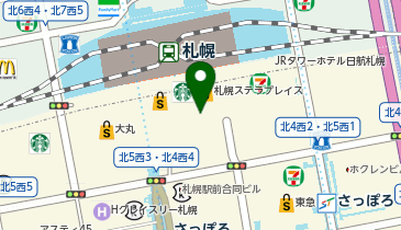 マクドナルド札幌アピア店の地図画像
