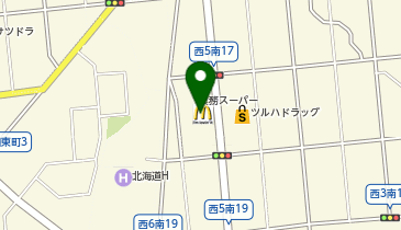 マクドナルド帯広西5条店の地図画像